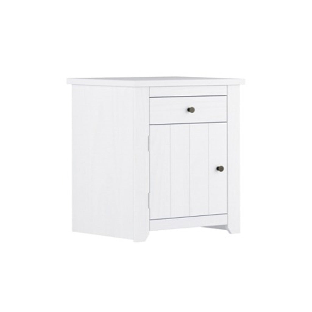 Rexo White Bedside Cabinet