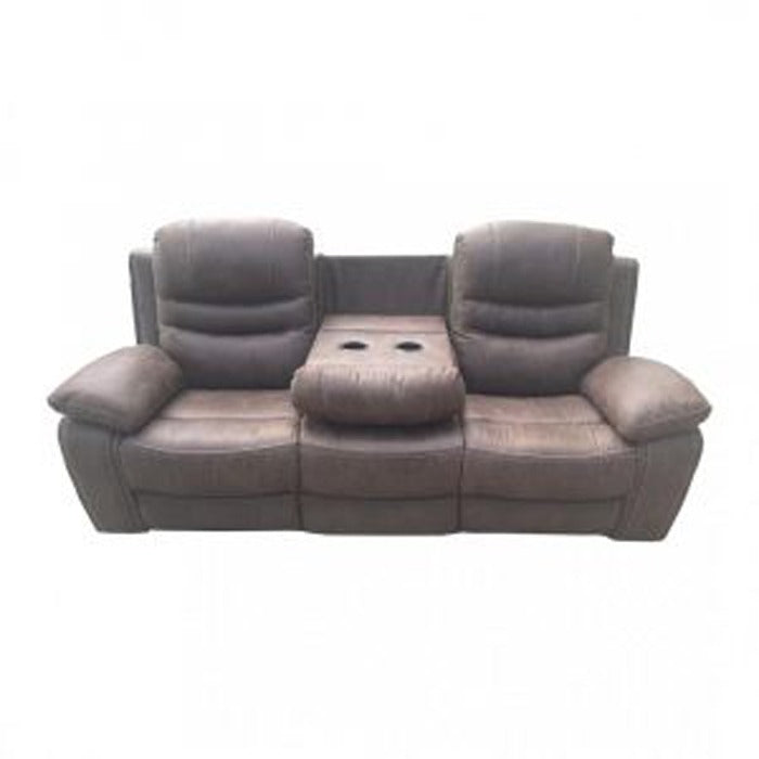 Modern Brown Sofa Soft Fabric & Smooth Function