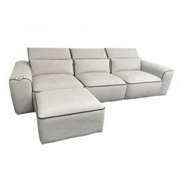 Elan Grey Fabric Sofa – Modern & Comfortable