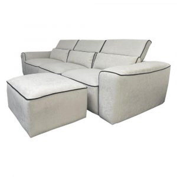 Elan Grey Fabric Sofa – Modern & Comfortable