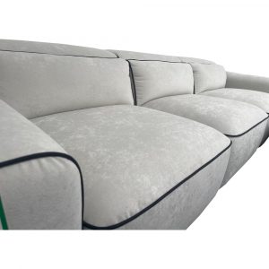 Elan Grey Fabric Sofa – Modern & Comfortable