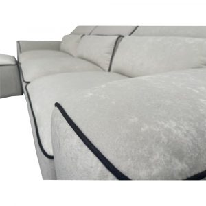Elan Grey Fabric Sofa – Modern & Comfortable