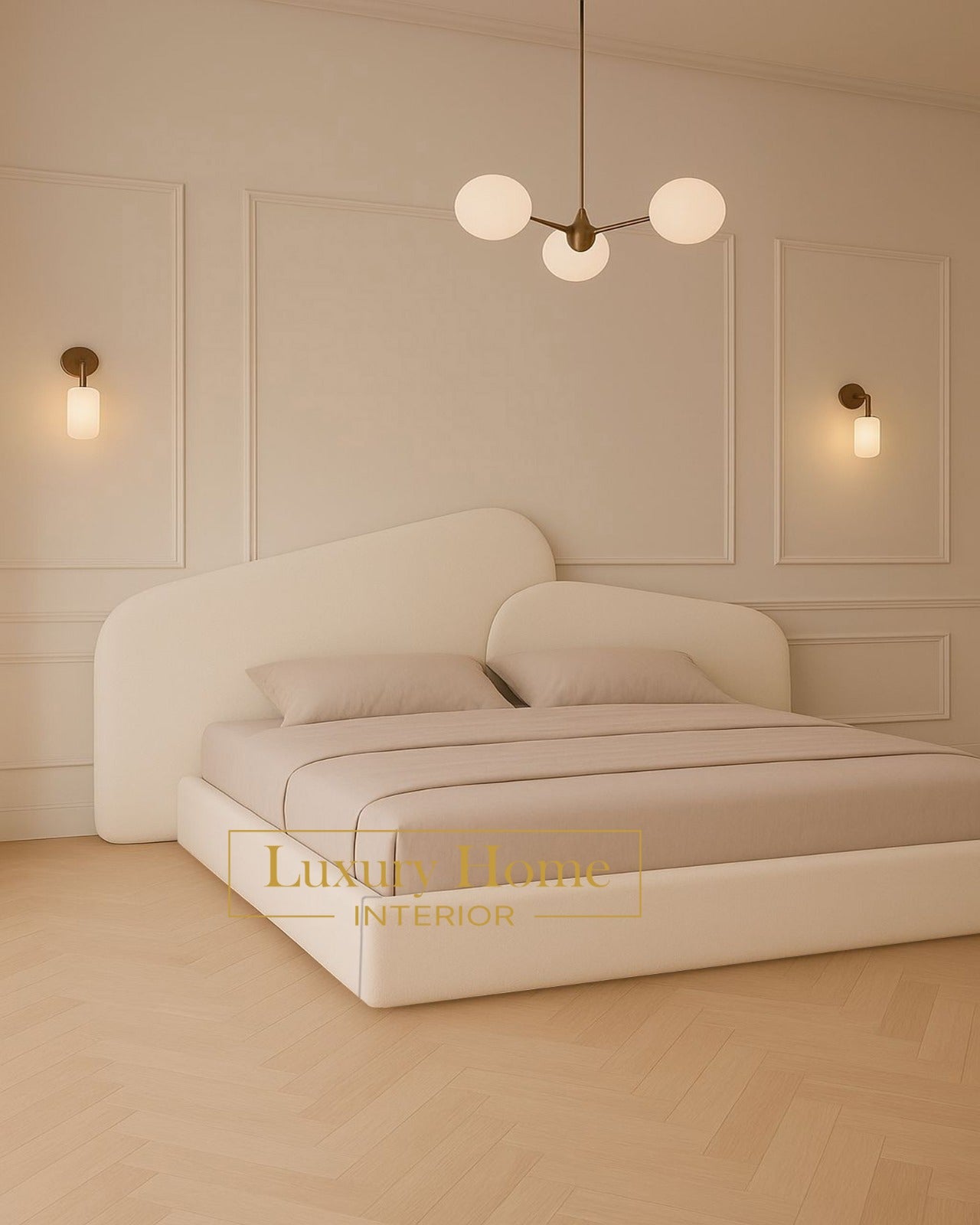The Bespoke Matilda Bed Upholstered Bed Frame- Fully Customisable with Storage Options- Wave Range