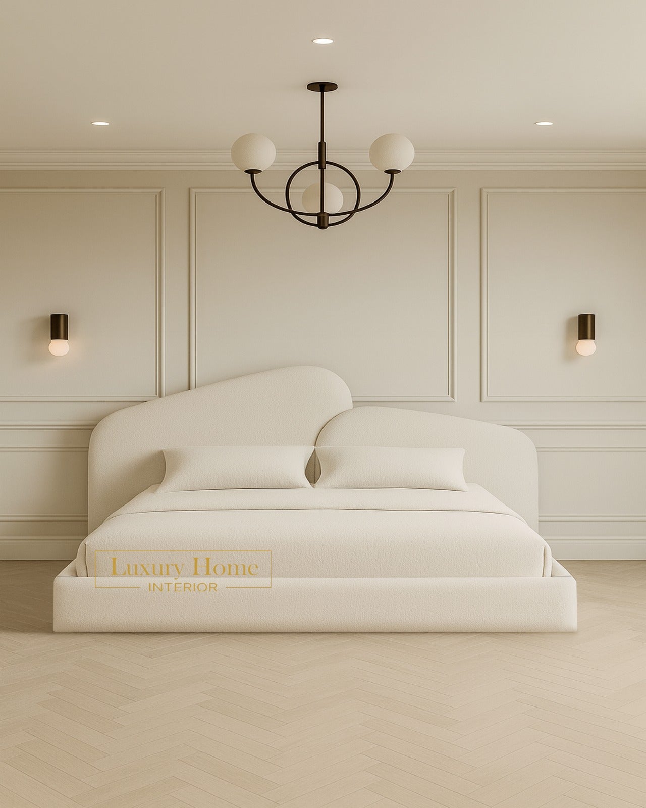 The Bespoke Matilda Bed Upholstered Bed Frame- Fully Customisable with Storage Options- Wave Range