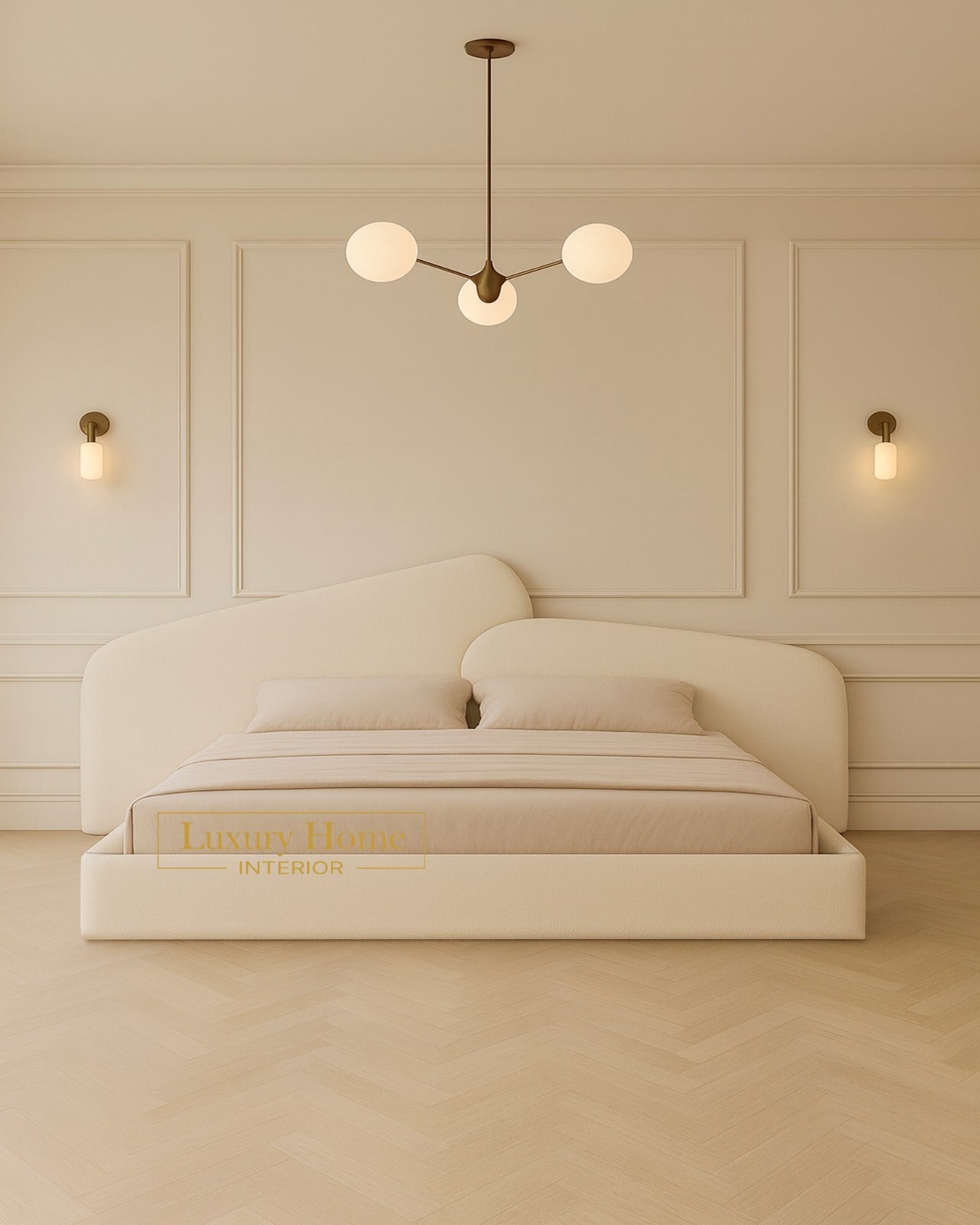 The Bespoke Matilda Bed Upholstered Bed Frame- Fully Customisable with Storage Options- Wave Range