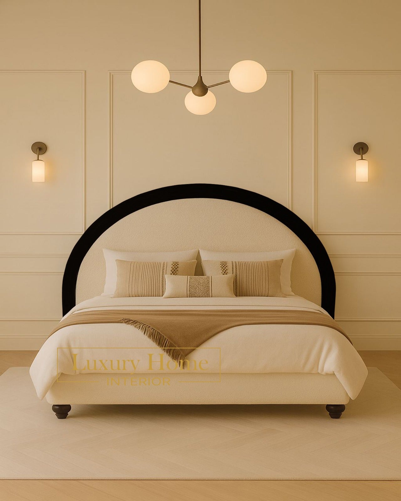The Bespoke Seraphina Bed Fully Customisable with Storage Options- Washington Black Border Range