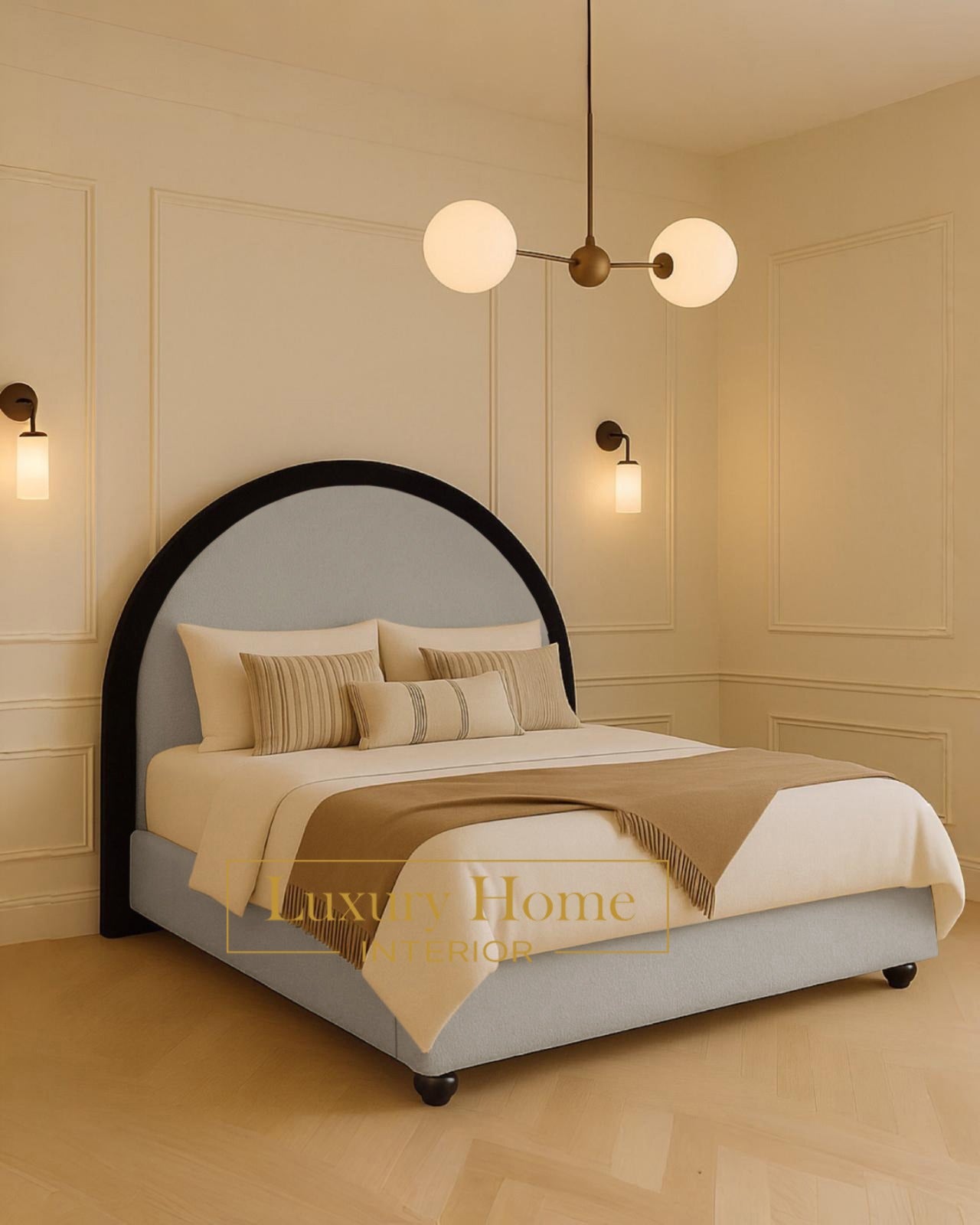The Bespoke Seraphina Bed Fully Customisable with Storage Options- Washington Black Border Range