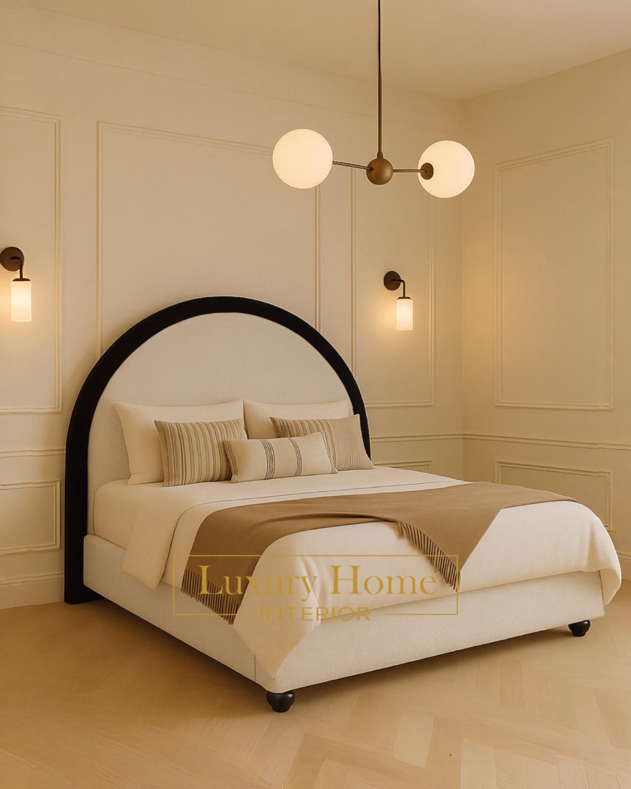 The Bespoke Seraphina Bed Fully Customisable with Storage Options- Washington Black Border Range
