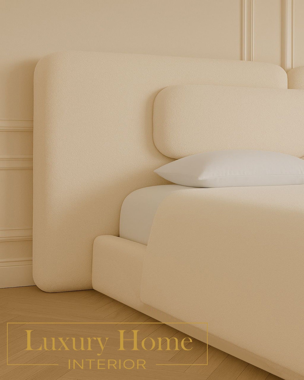 The Bespoke Anna Bed Upholstered Bed Frame- Fully Customisable with Storage Options- Wave Range