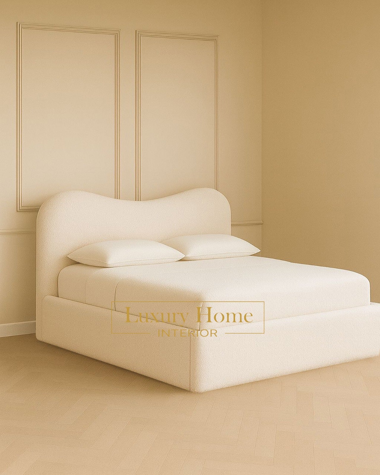 The Bespoke Yara Upholstered Bed Frame- Fully Customisable with Storage Options- Wave Range