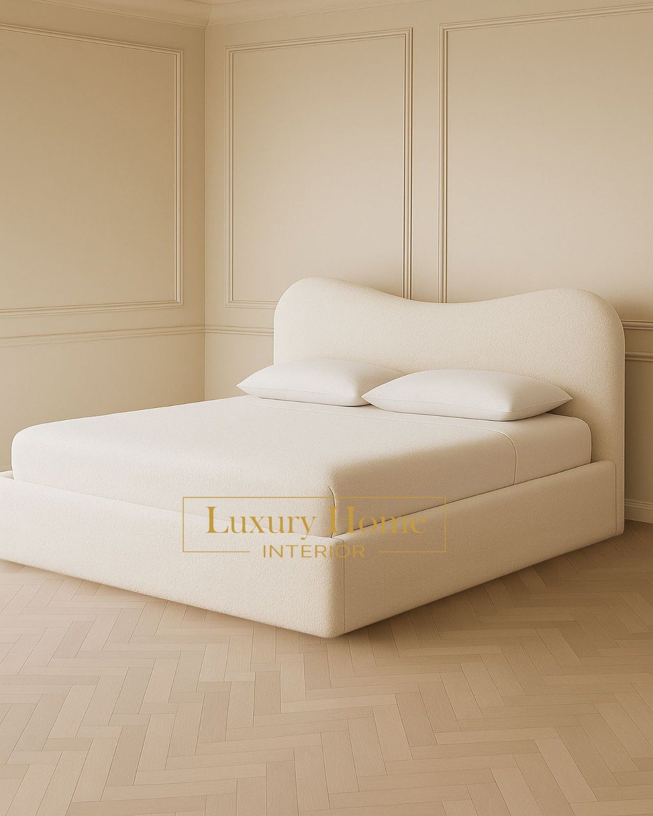 The Bespoke Yara Upholstered Bed Frame- Fully Customisable with Storage Options- Wave Range