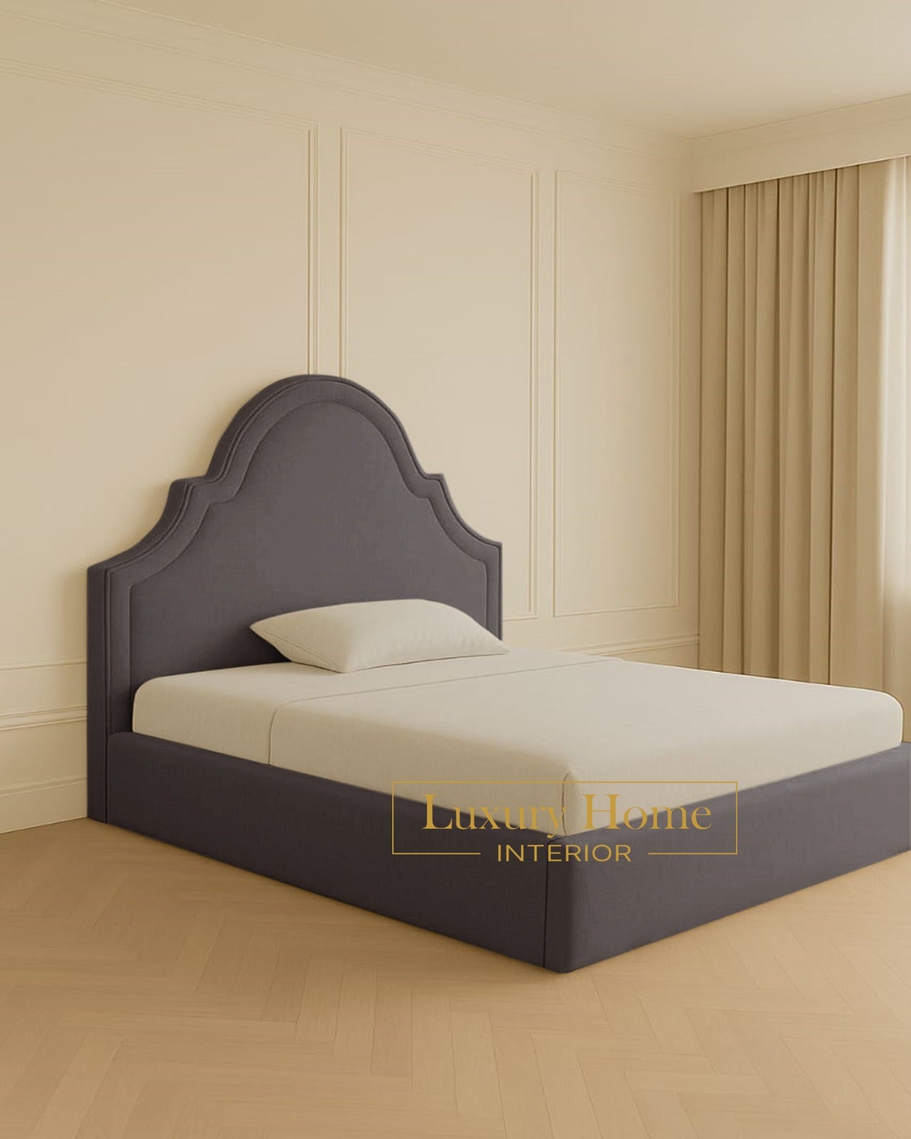 The Bespoke Carys Upholstered Bed Frame- Fully Customisable with Storage Options- Boucle Range