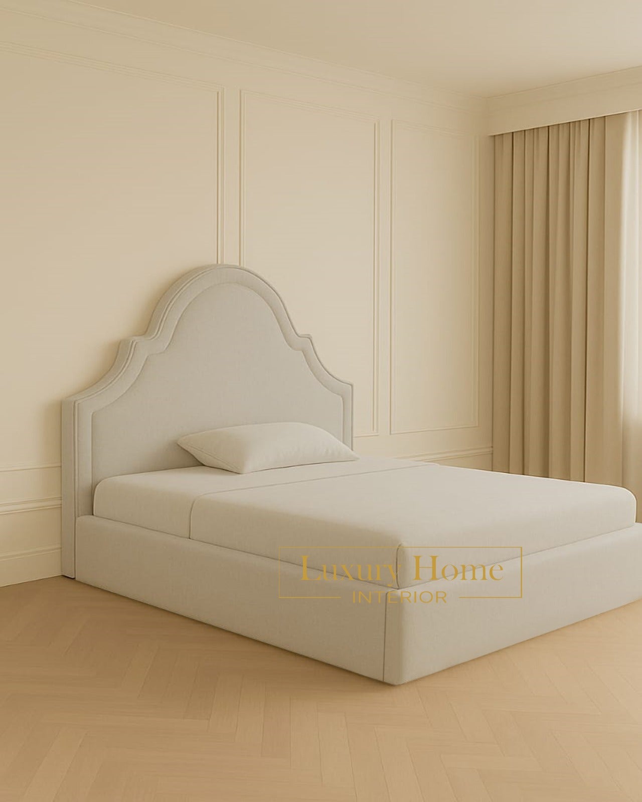 The Bespoke Carys Upholstered Bed Frame- Fully Customisable with Storage Options- Boucle Range