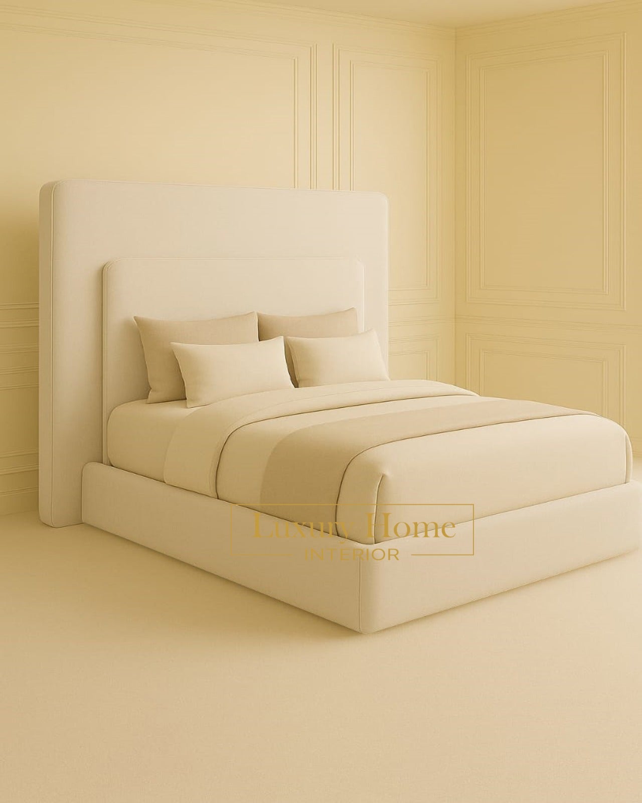 The Bespoke Bronte Upholstered Bed Frame- Fully Customisable with Storage Options- Boucle Range