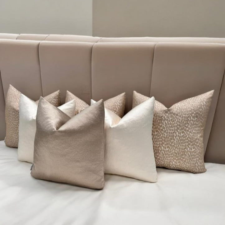 The Luxury Champagne Carioca Bed Cushion Set