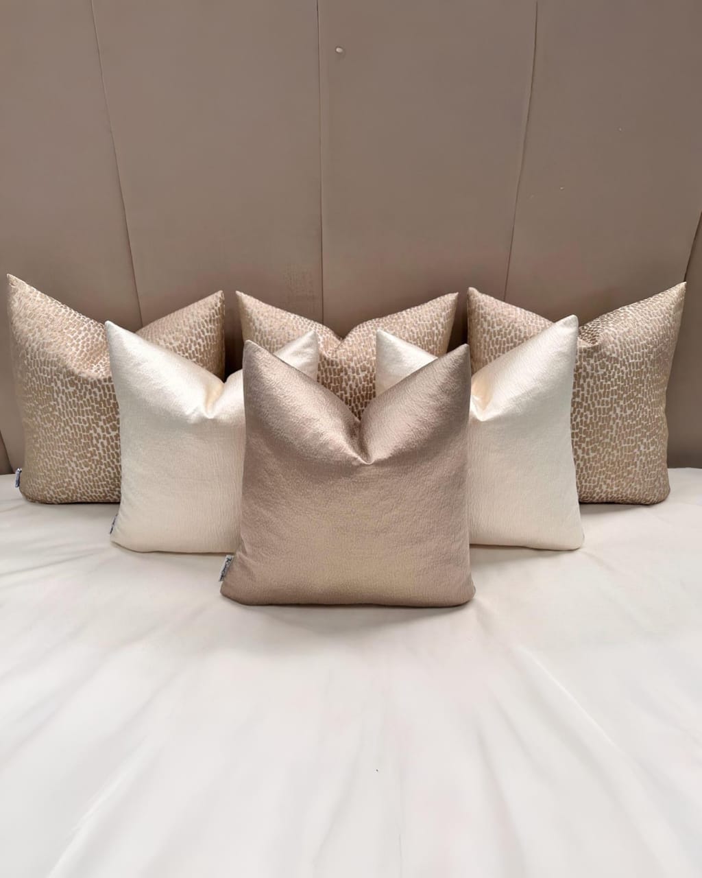 The Luxury Champagne Carioca Bed Cushion Set