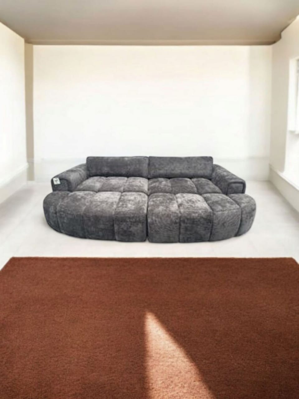 Sleek Fabric Sofa – Ideal for Any Living Room