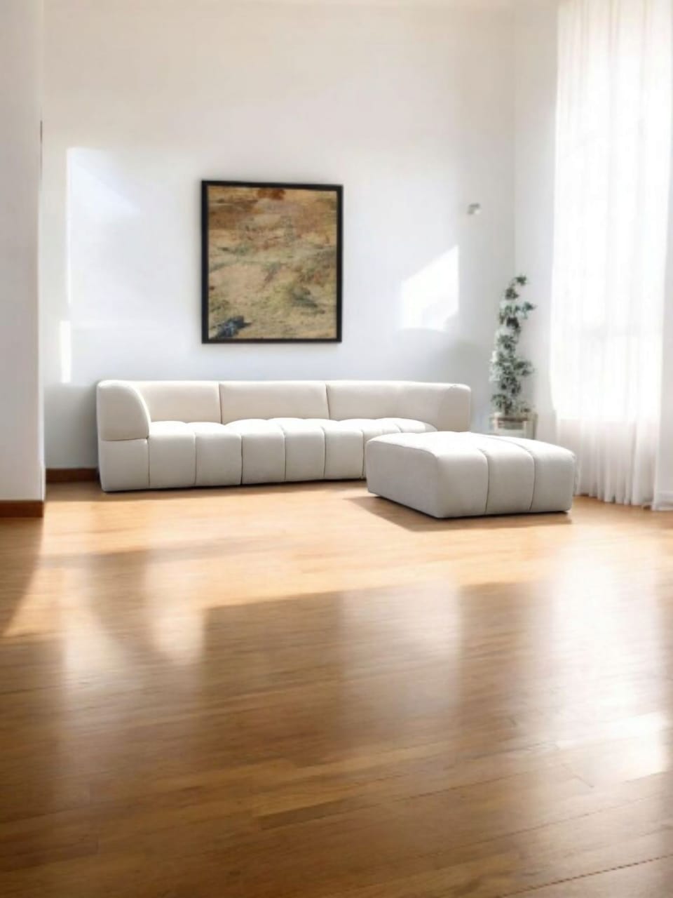 Stylish Seating Cream Sofa