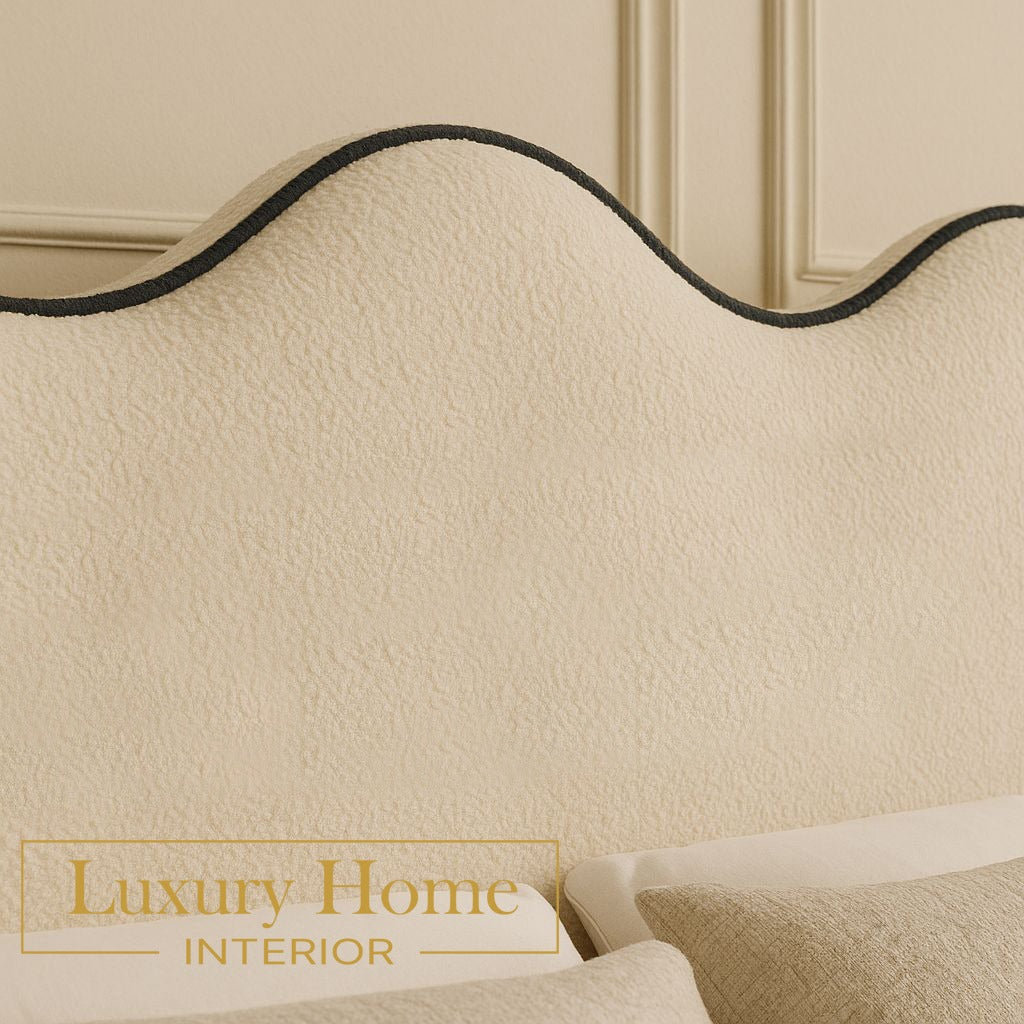 The Bespoke Margot Bed Upholstered Bed Frame- Fully Customisable with Storage Options- Wave Range