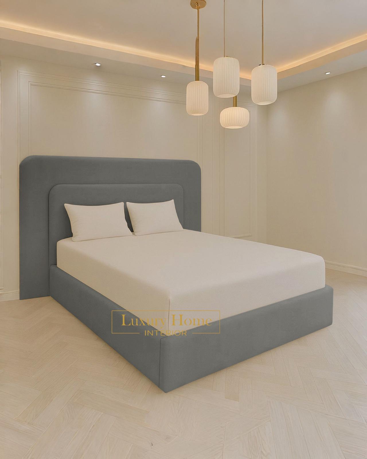 The Bespoke Bronte Upholstered Bed Frame- Fully Customisable with Storage Options- Boucle Range