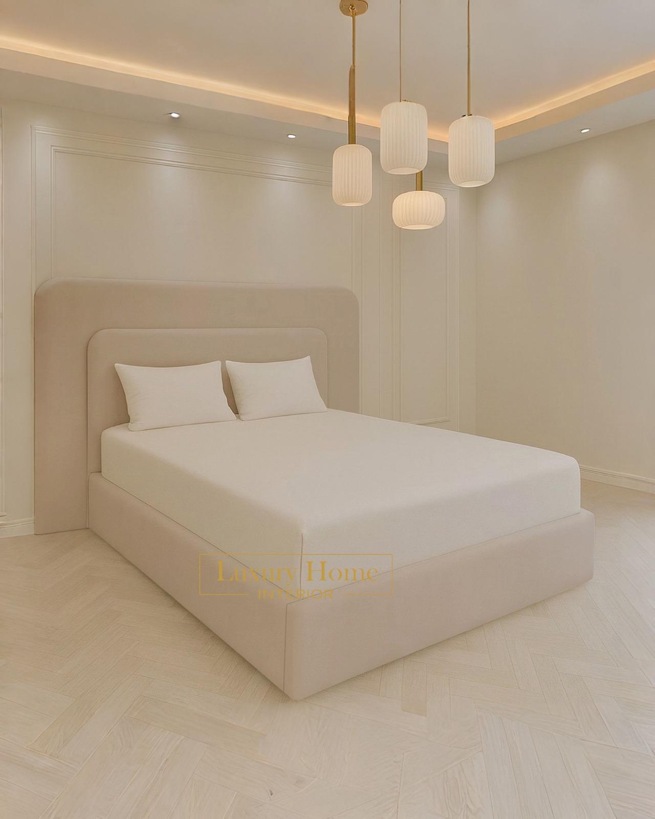 The Bespoke Bronte Upholstered Bed Frame- Fully Customisable with Storage Options- Boucle Range