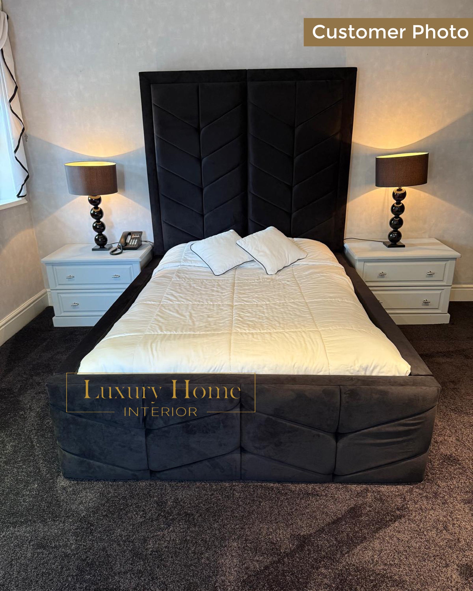 The Bespoke Ellie Bed-Fully Customisable with Storage Options- Luxe range
