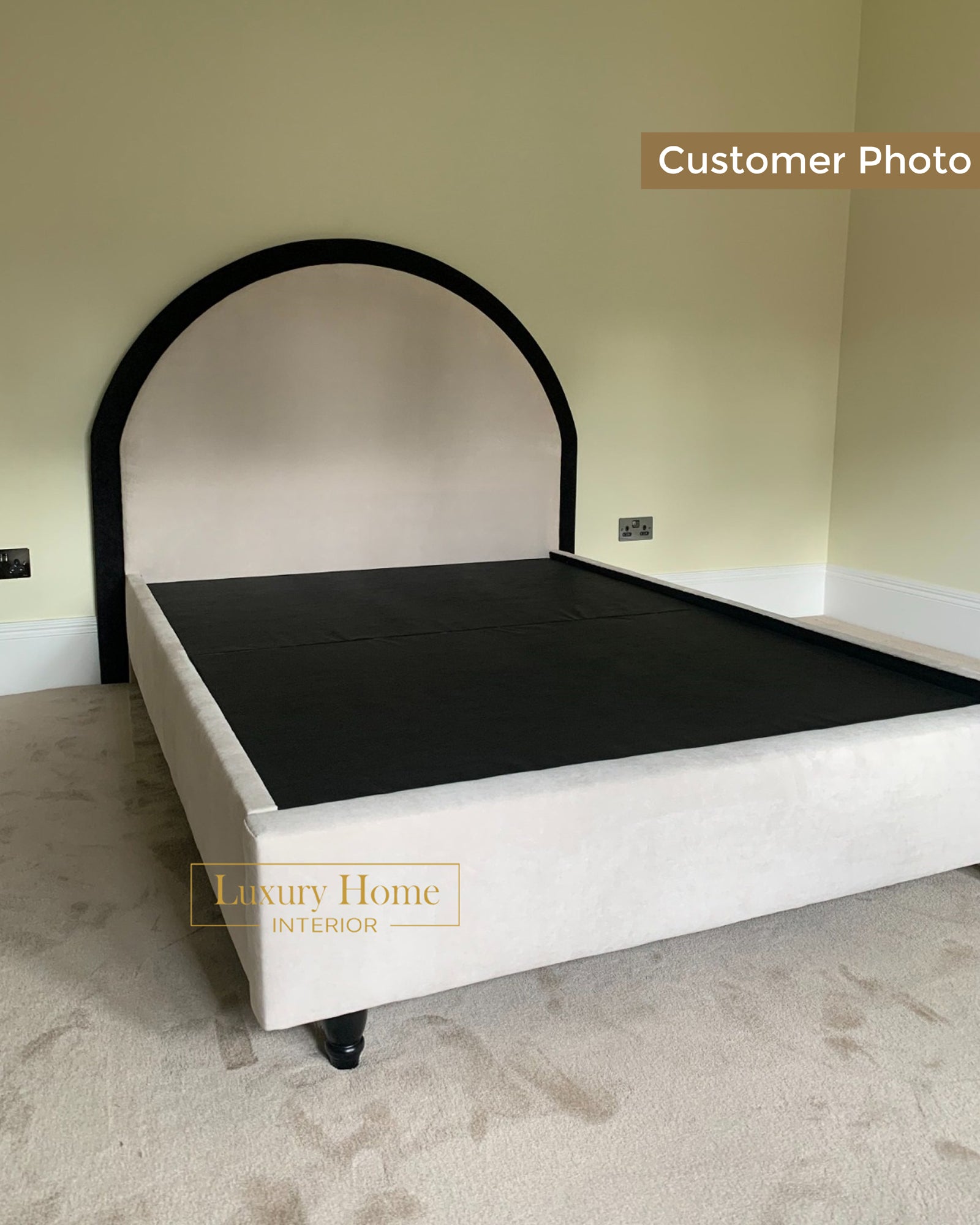 The Bespoke Seraphina Bed Fully Customisable with Storage Options- Washington Black Border Range