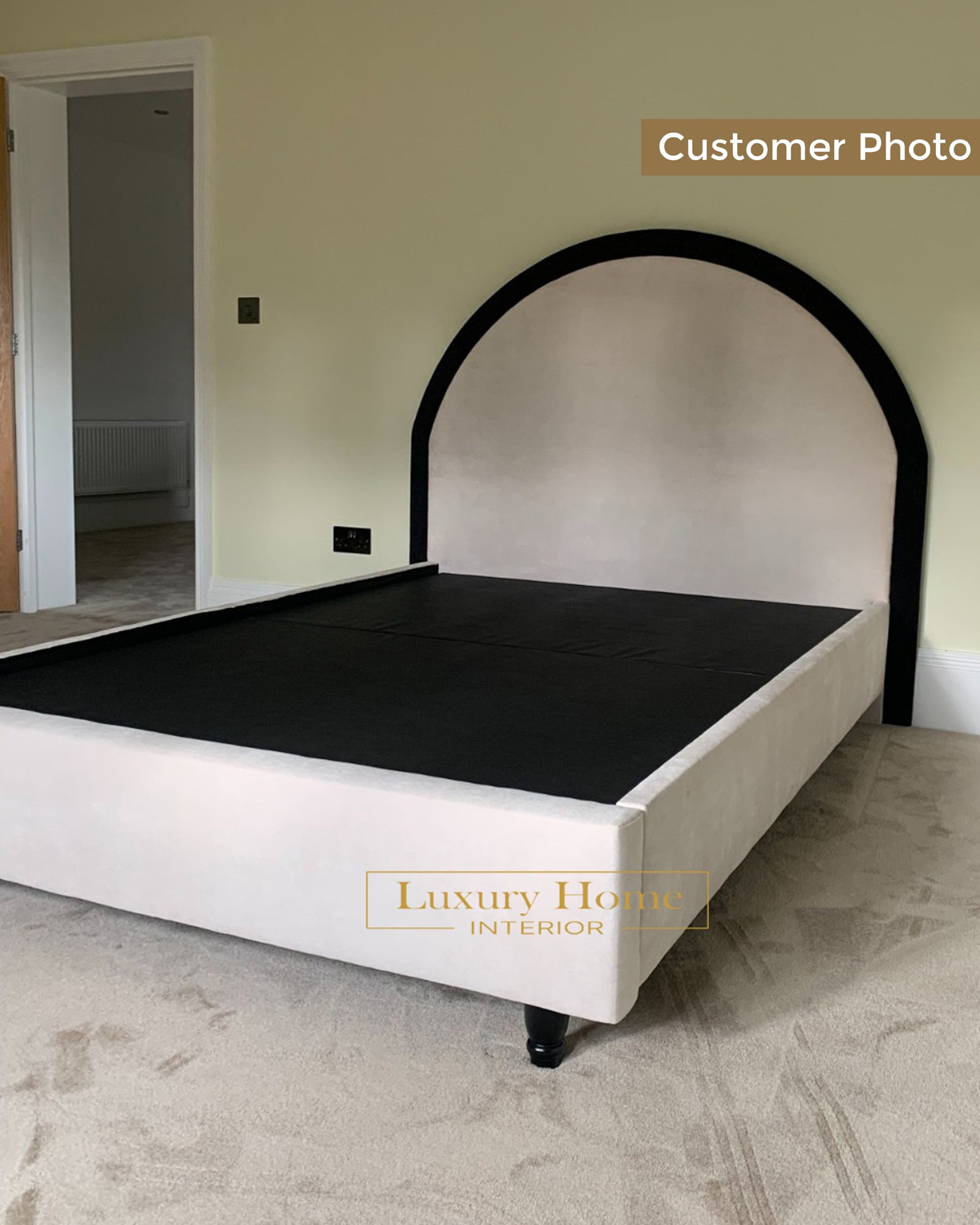 The Bespoke Seraphina Bed Fully Customisable with Storage Options- Washington Black Border Range