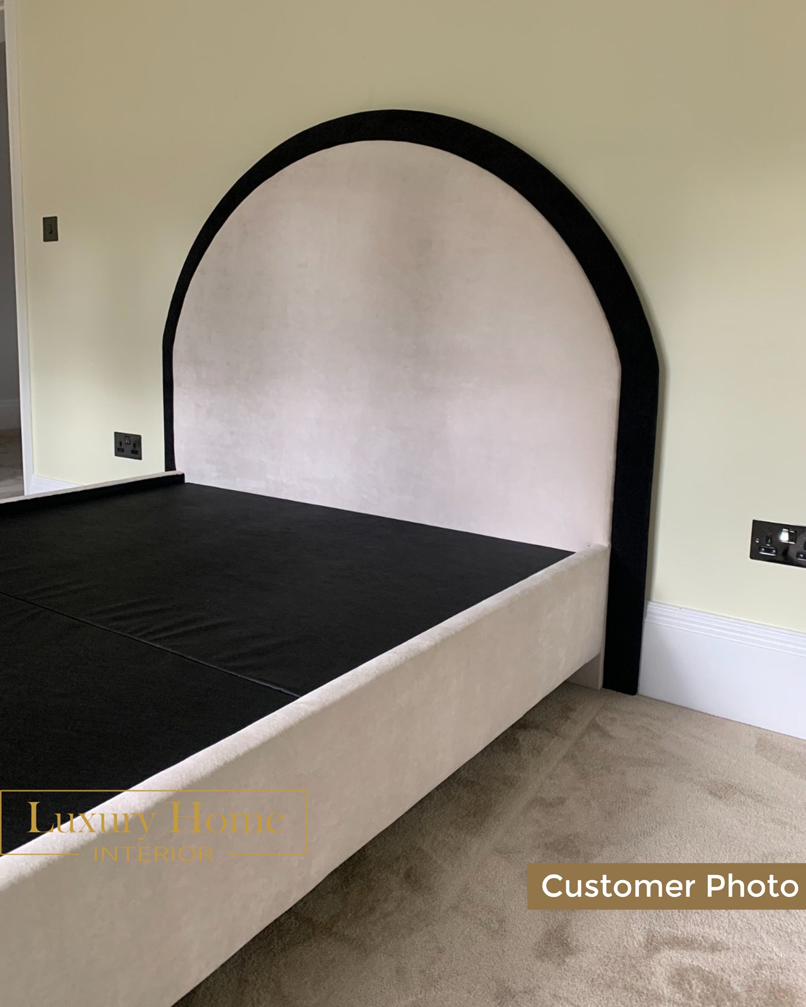 The Bespoke Seraphina Bed Fully Customisable with Storage Options- Washington Black Border Range