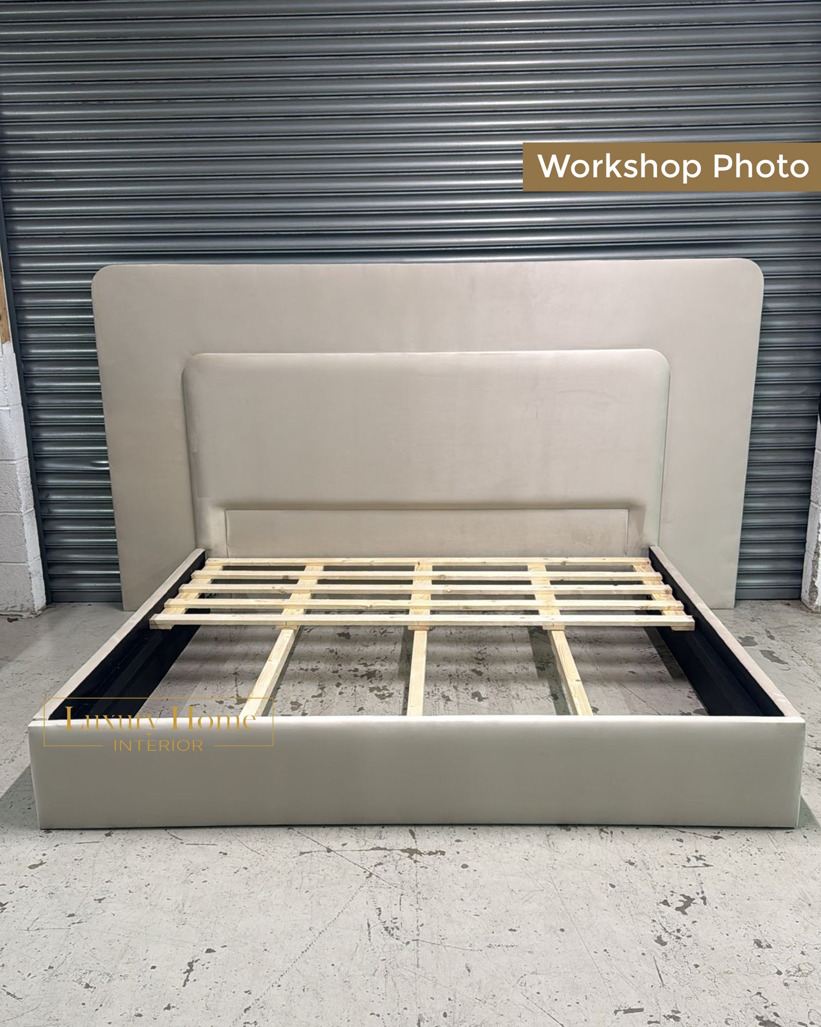 The Bespoke Bronte Upholstered Bed Frame- Fully Customisable with Storage Options- Boucle Range