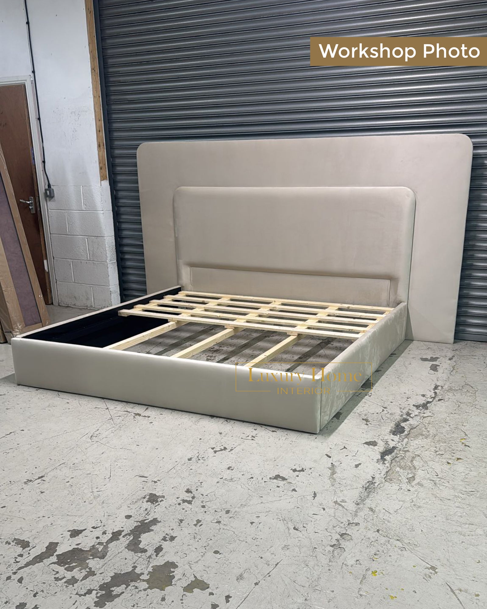 The Bespoke Bronte Upholstered Bed Frame- Fully Customisable with Storage Options- Boucle Range