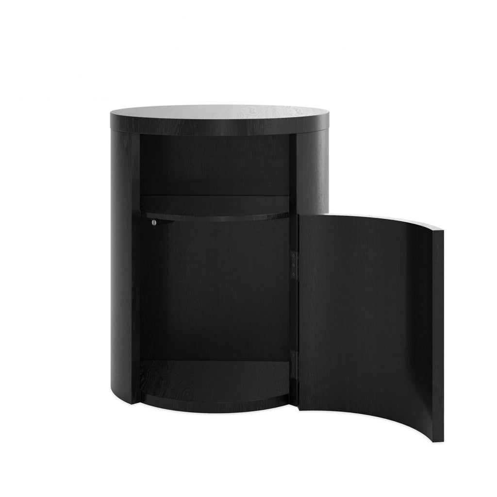 Zino Black Bedside Cabinet