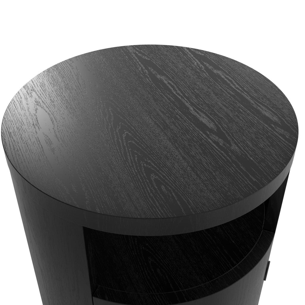 Zino Black Bedside Cabinet