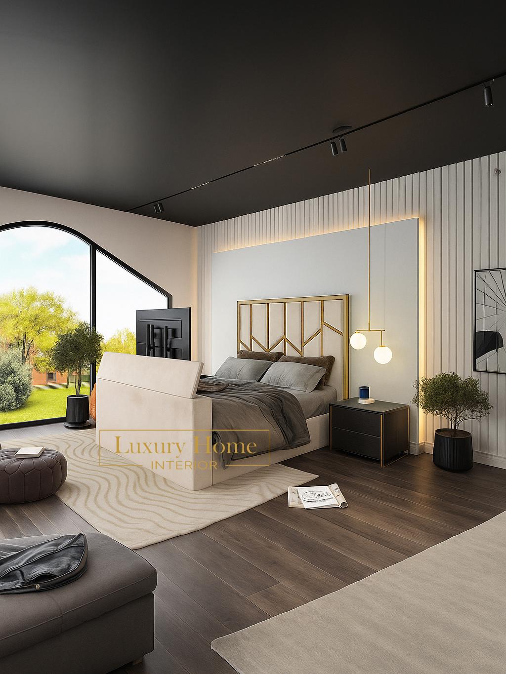 The Bespoke Tuohy Luxe Metal TV Bed Frame