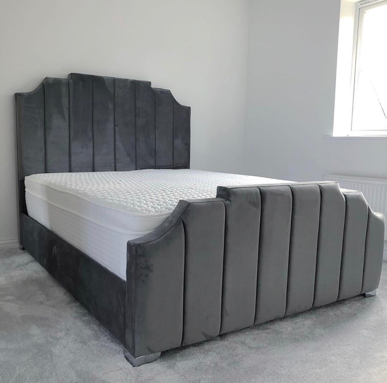 The Bespoke Isabella Art Deco Bed-Fully Customisable with Storage Options- Art Deco Range