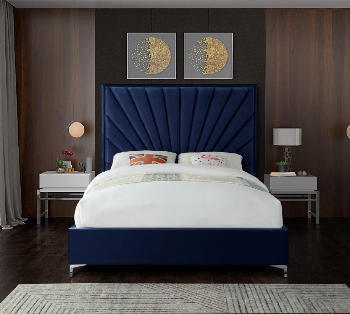 The Bespoke Sam Bed-Fully Customisable with Storage Options- Velvet Monaco Range