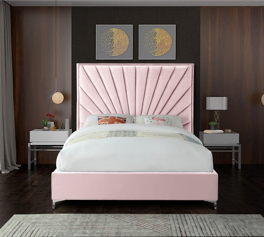 The Bespoke Sam Bed-Fully Customisable with Storage Options- Velvet Monaco Range
