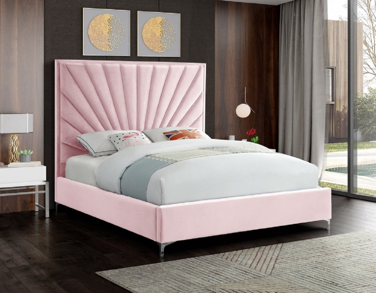 The Bespoke Sam Bed-Fully Customisable with Storage Options- Velvet Monaco Range