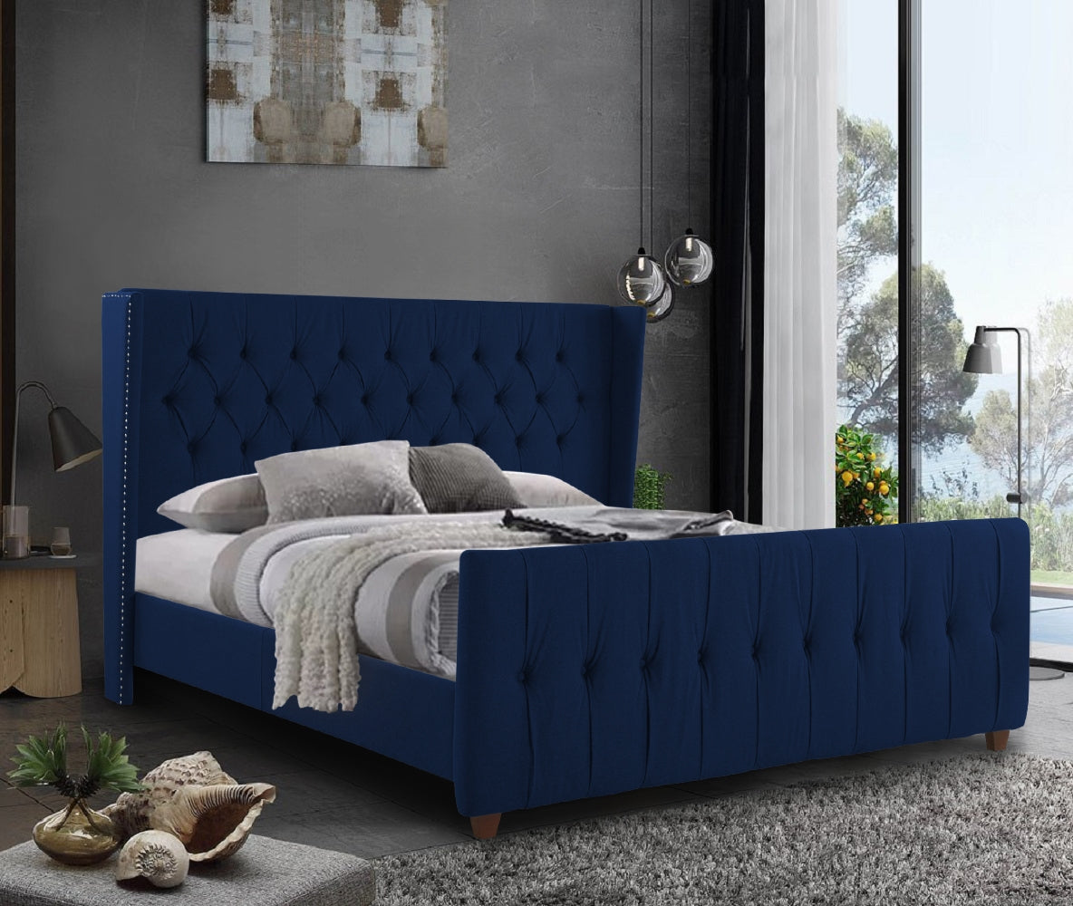 The Bespoke Sofia Bed- Fully Customisable with Storage Options- Velvet Monaco Range