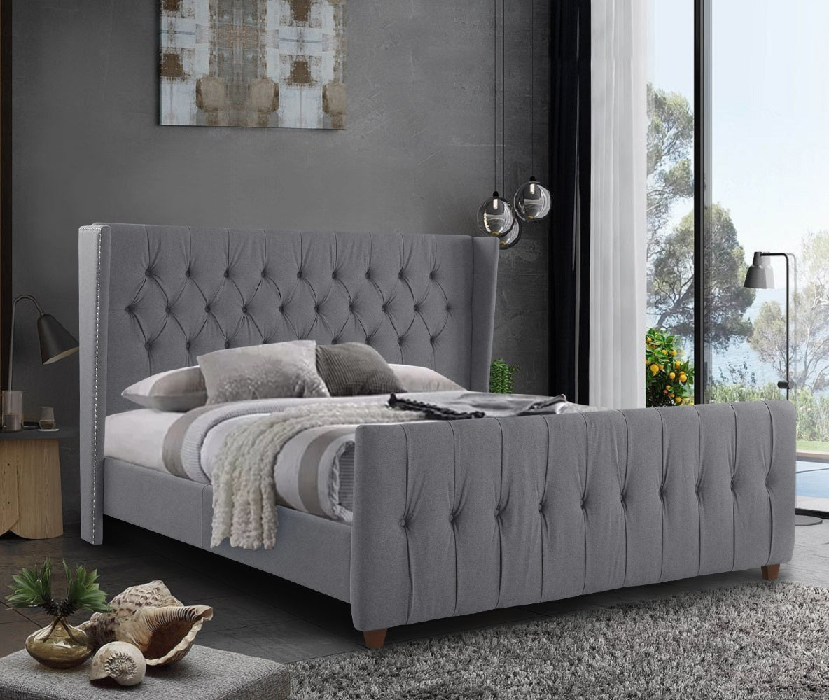 The Bespoke Sofia Bed- Fully Customisable with Storage Options- Velvet Monaco Range