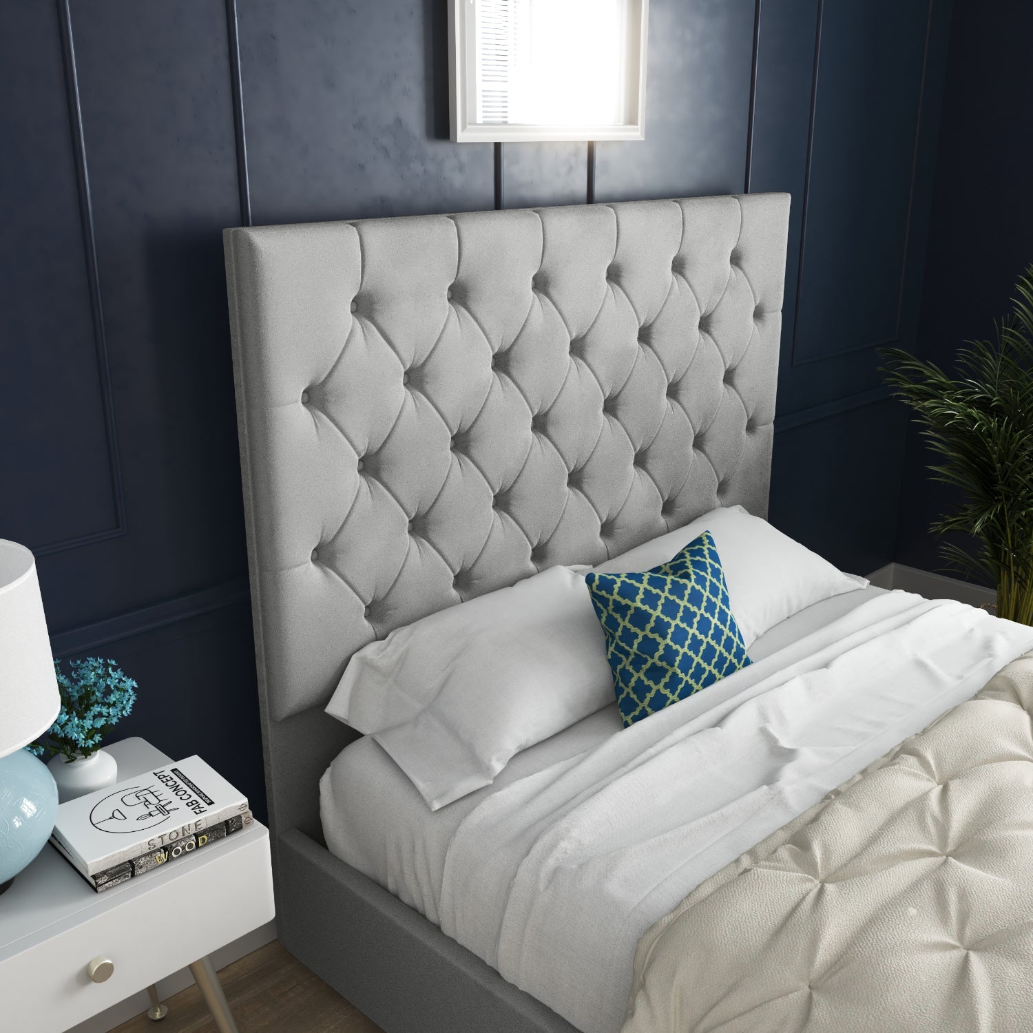 Niama Upholstered Soft Velvet Bed Frame