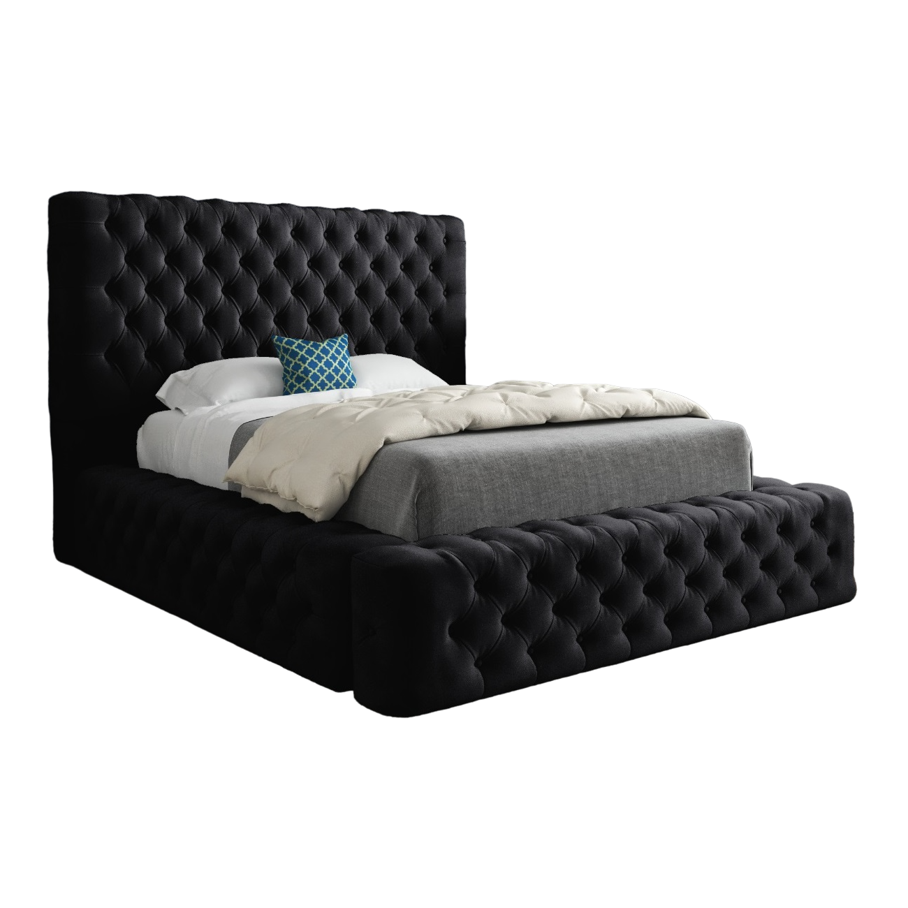 Donlon Pleated Upholstery Bed Frame