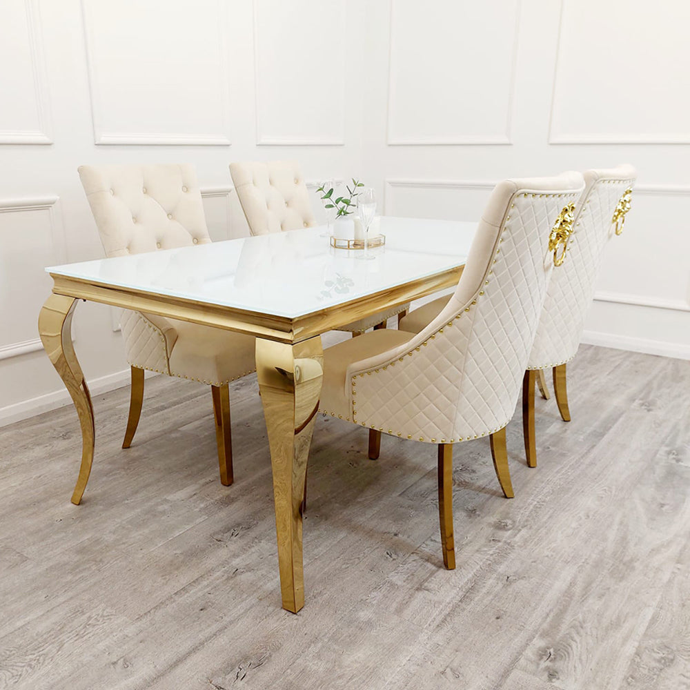 Louis Dining Table Gold