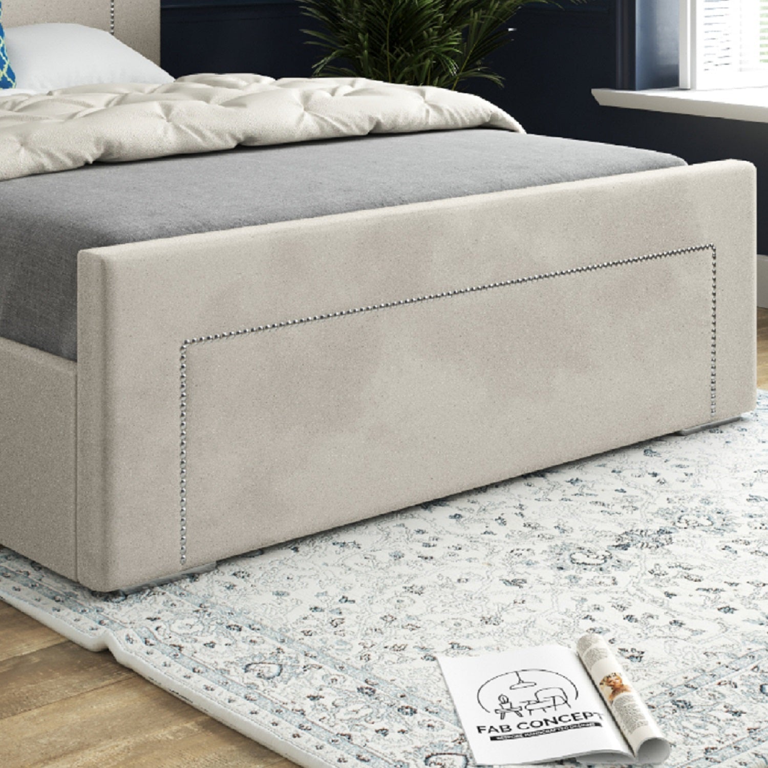 Mandwe Upholstered Soft Velvet Bed Frame