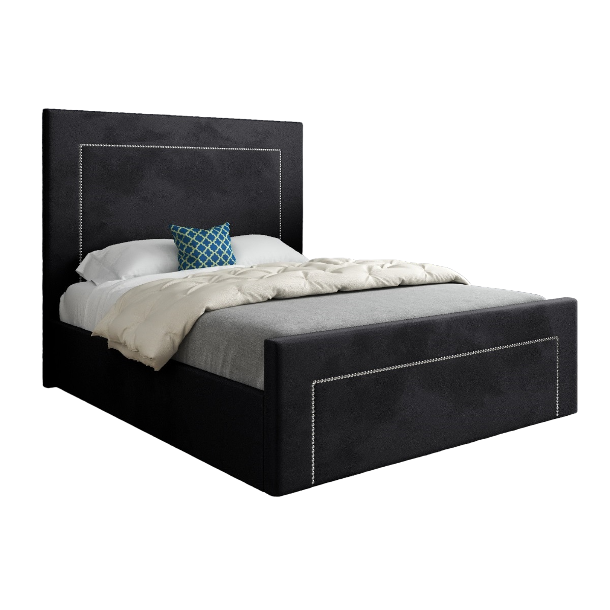 Mandwe Upholstered Soft Velvet Bed Frame