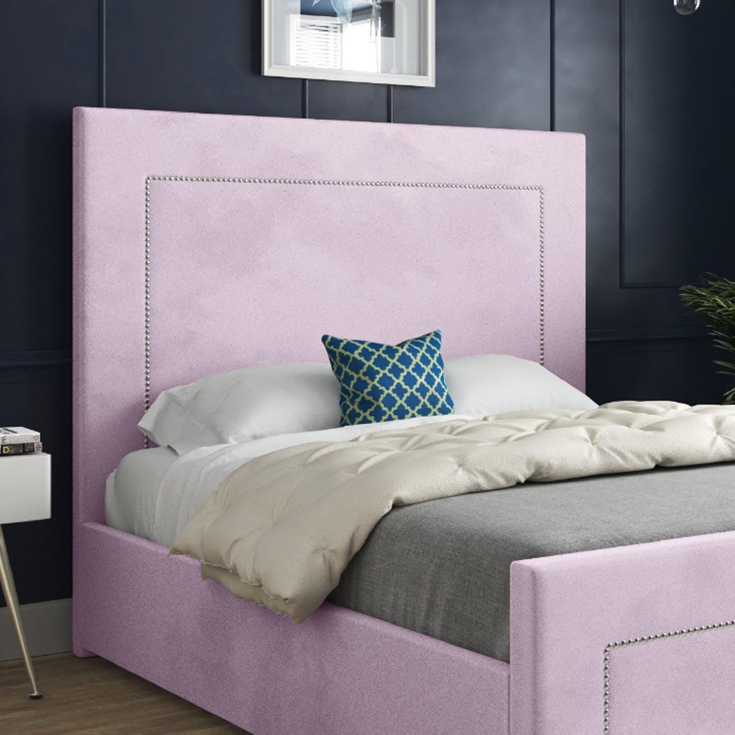 Mandwe Upholstered Soft Velvet Bed Frame