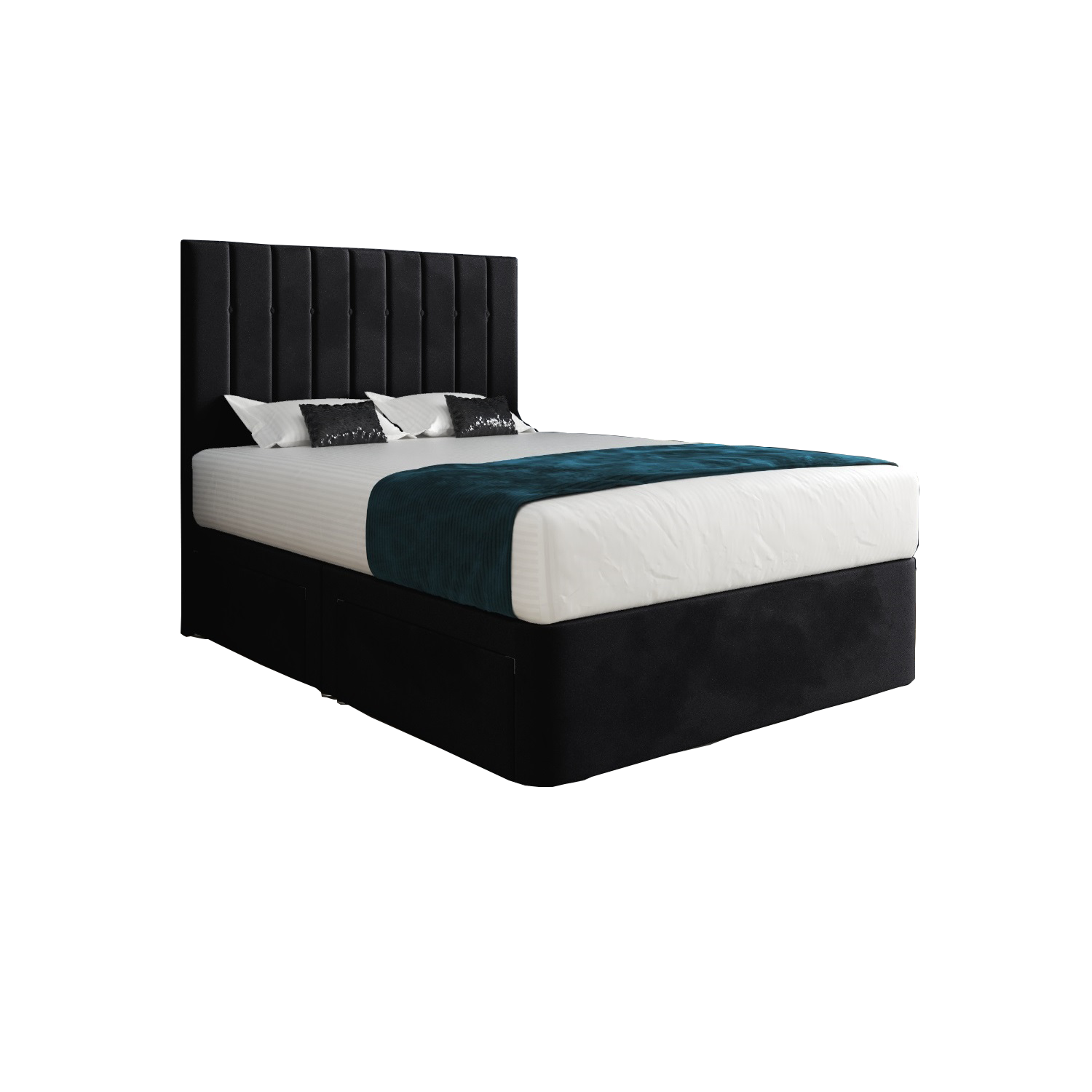 Batholo Upholstered Soft Velvet Bed Frame