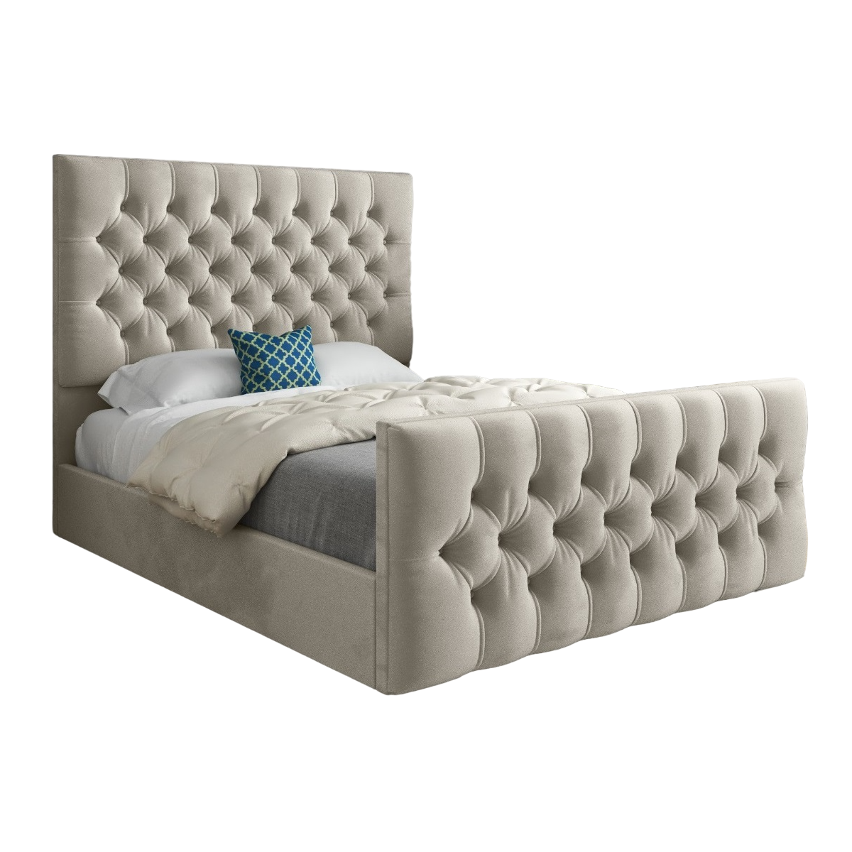 Oram Upholstered Soft Velvet Bed Frame