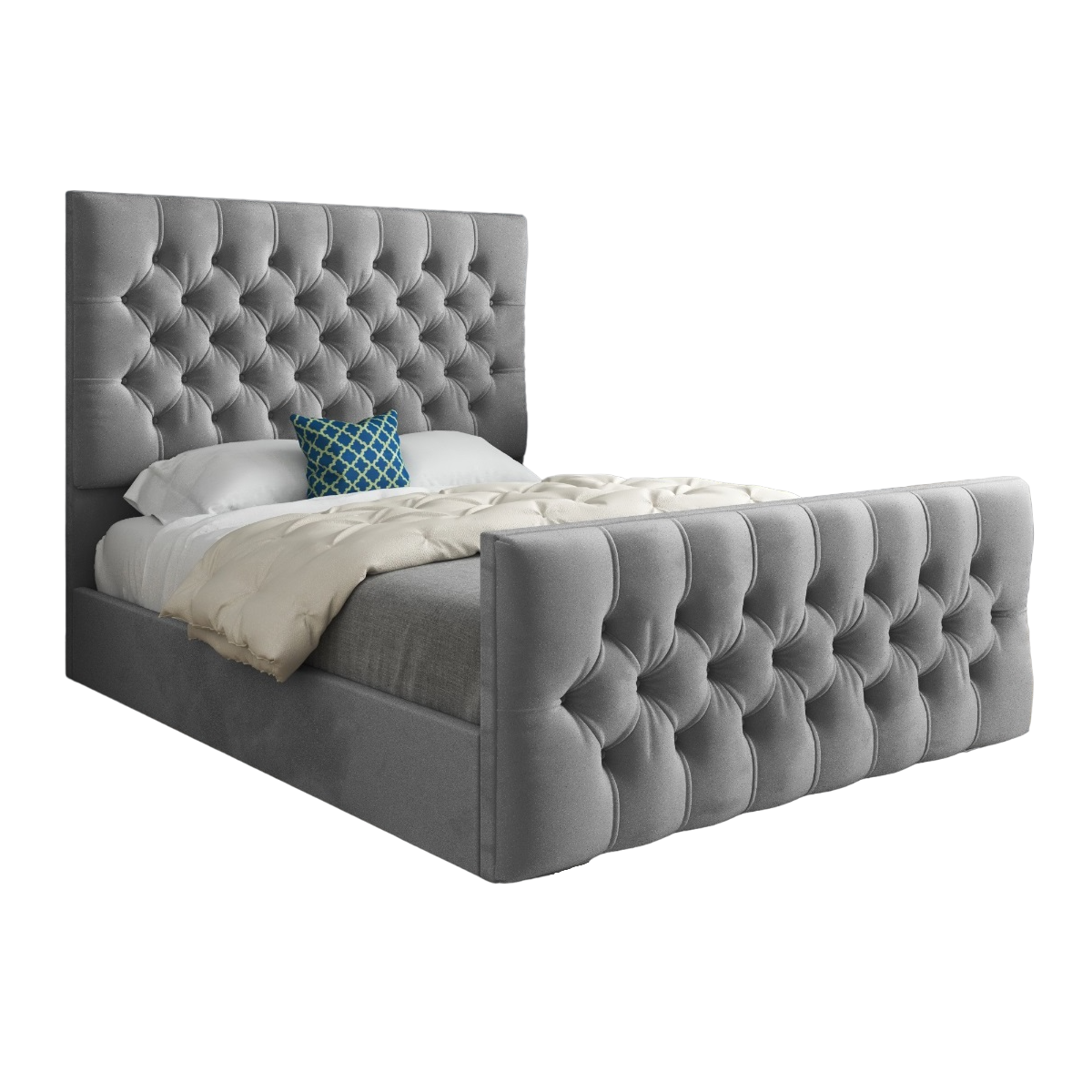 Oram Upholstered Soft Velvet Bed Frame