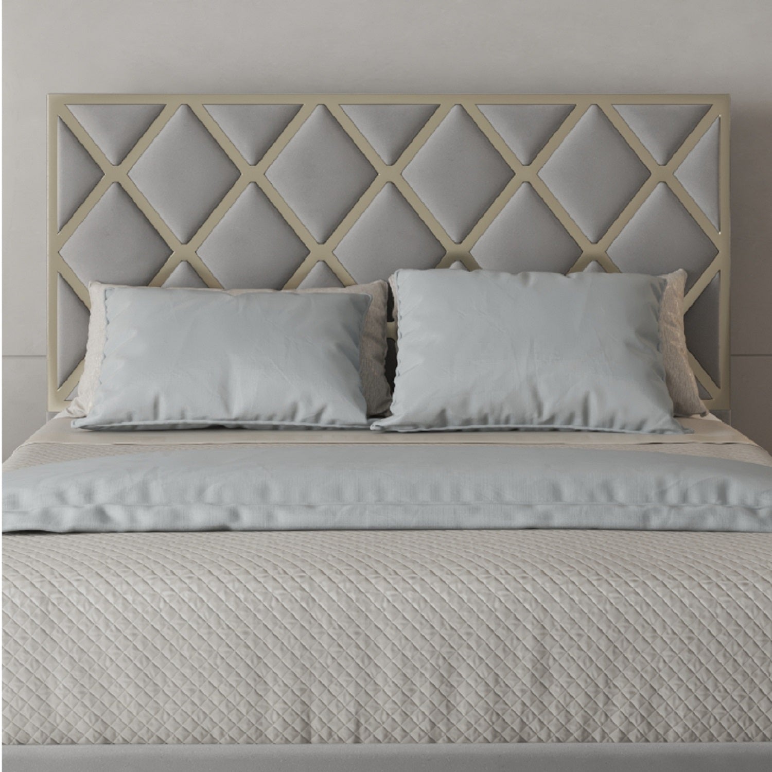 Madgline Upholstered Soft Velvet Metal Bed Frame